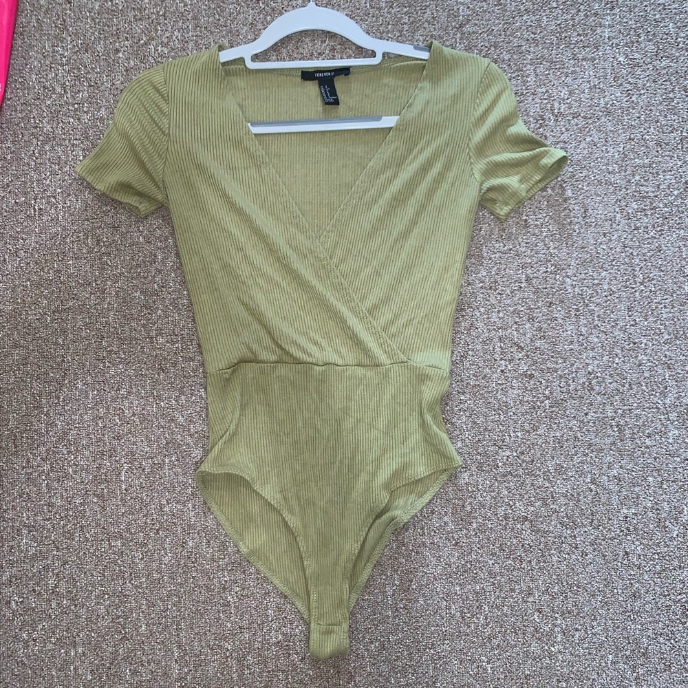 low cut body suit